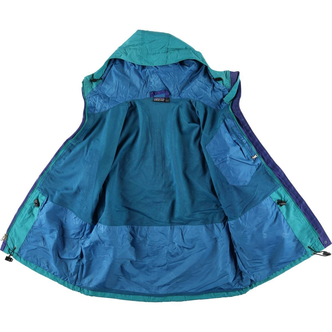 Patagonia STORM JACKET Mountain Parka Shell Jacket Men's Size L Nylon Emerald green Vintage Second Hand