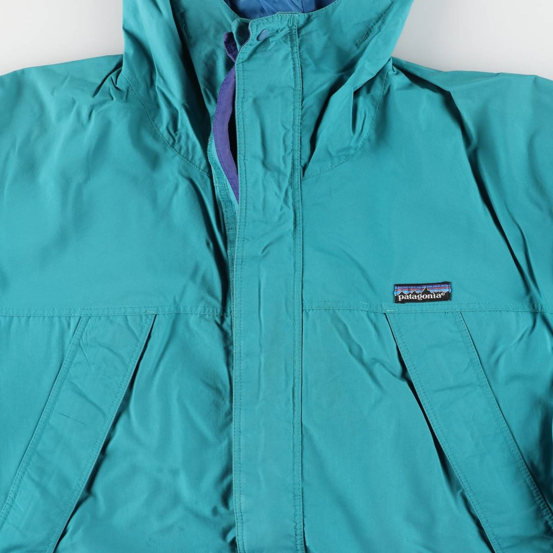 Patagonia STORM JACKET Mountain Parka Shell Jacket Men's Size L Nylon Emerald green Vintage Second Hand