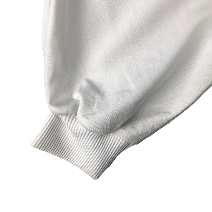 Vintage 80'S adidas track jacket, size M for men polyester white type Vintage Second Hand