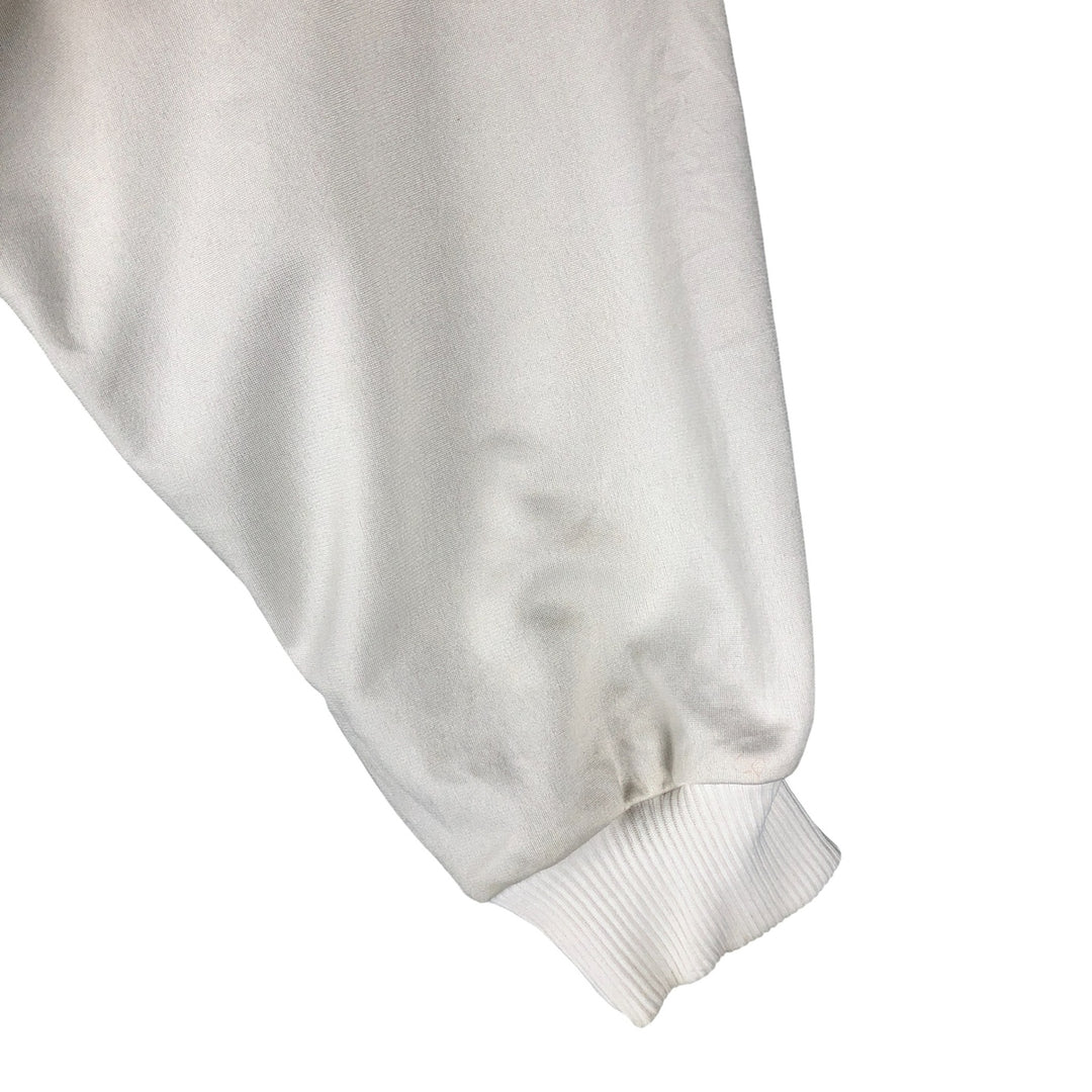 Vintage 80'S adidas track jacket, size M for men polyester white type Vintage Second Hand