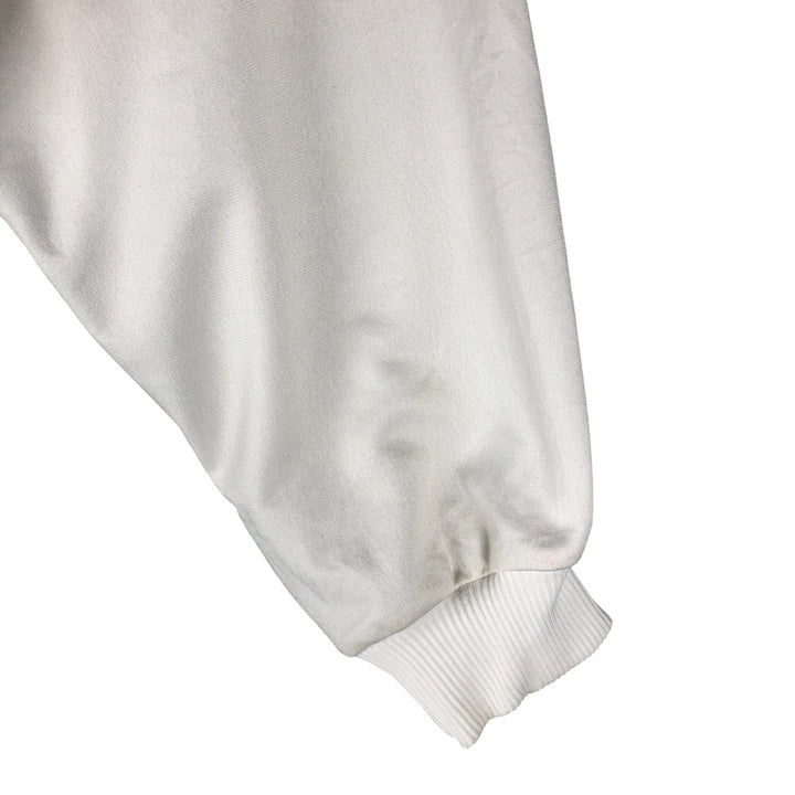 Vintage 80'S adidas track jacket, size M for men polyester white type Vintage Second Hand