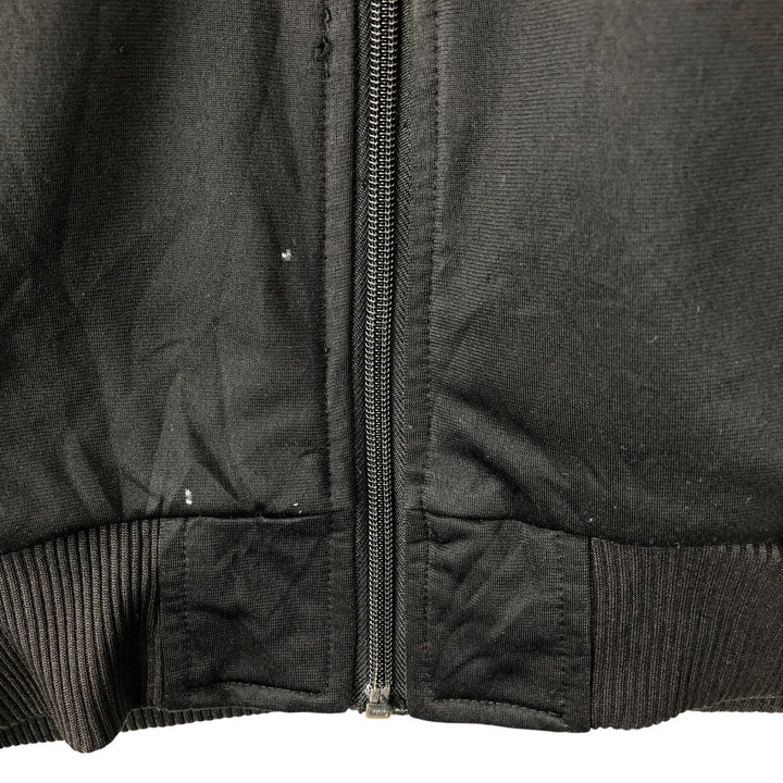 Vintage 80s-90'S adidas track jacket, men's M size polyester black type Vintage Second Hand