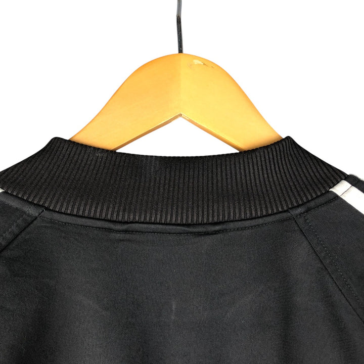 Vintage 80s-90'S adidas track jacket, men's M size polyester black type Vintage Second Hand
