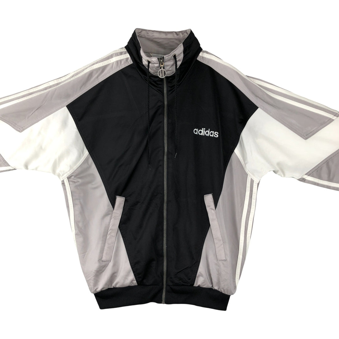 Vintage 80'S adidas track jacket, size M for men polyester black type Vintage Second Hand