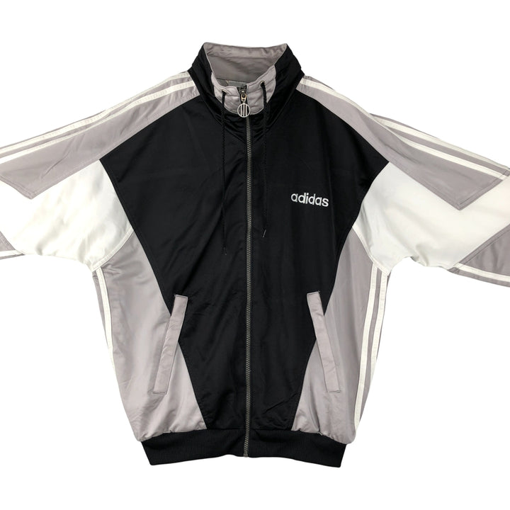 Vintage 80'S adidas track jacket, size M for men polyester black type Vintage Second Hand
