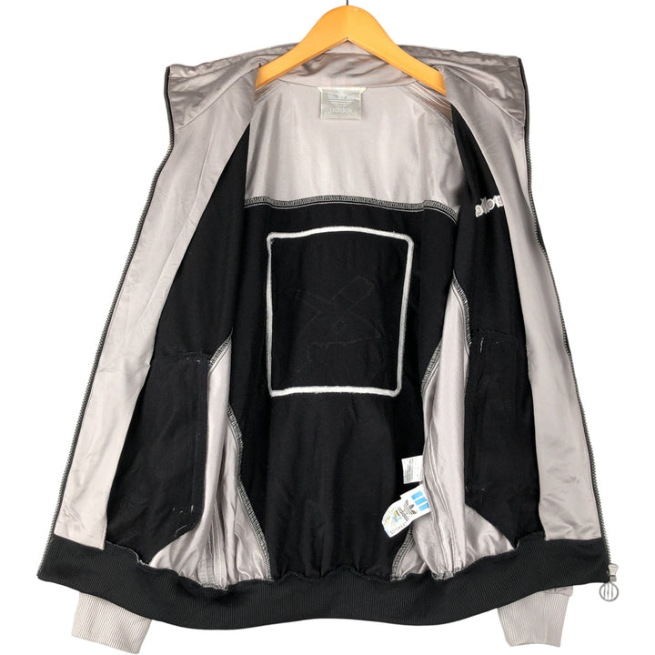 Vintage 80'S adidas track jacket, size M for men polyester black type Vintage Second Hand