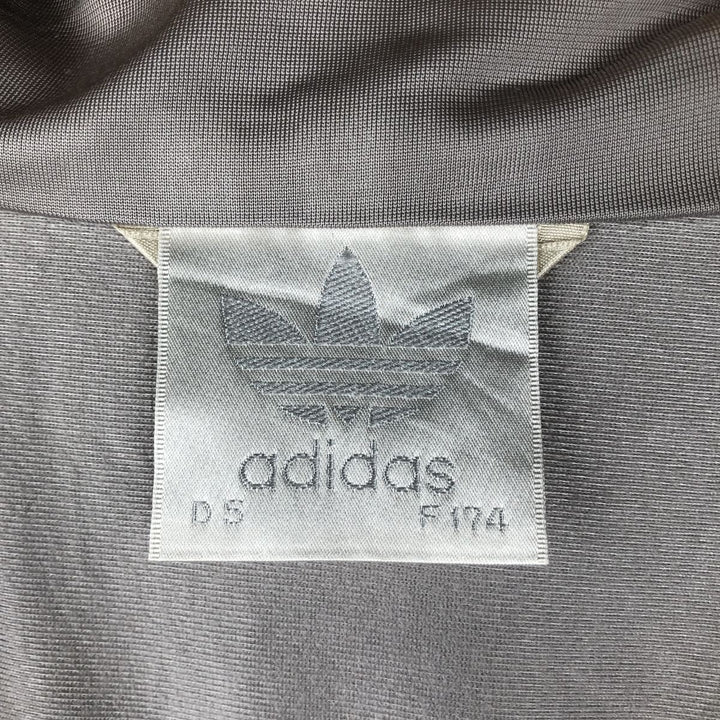 Vintage 80'S adidas track jacket, size M for men polyester black type Vintage Second Hand