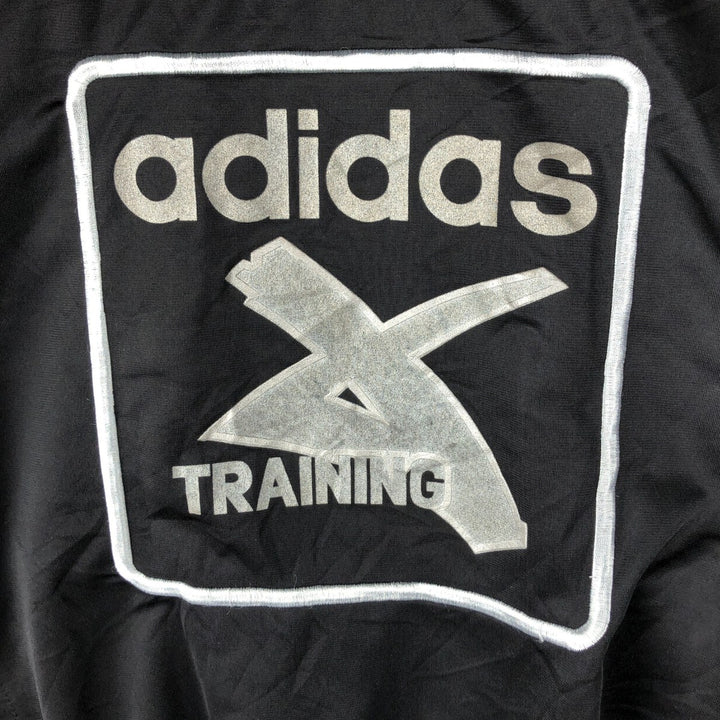Vintage 80'S adidas track jacket, size M for men polyester black type Vintage Second Hand