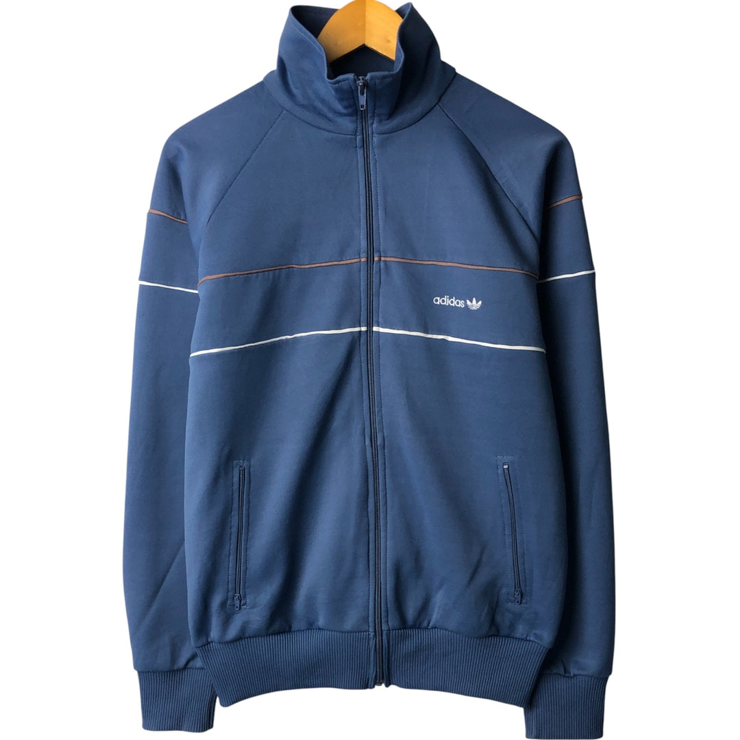 Vintage 70s-80'S Adidas track jacket, size M, men's unclear navy blue type Vintage Second Hand