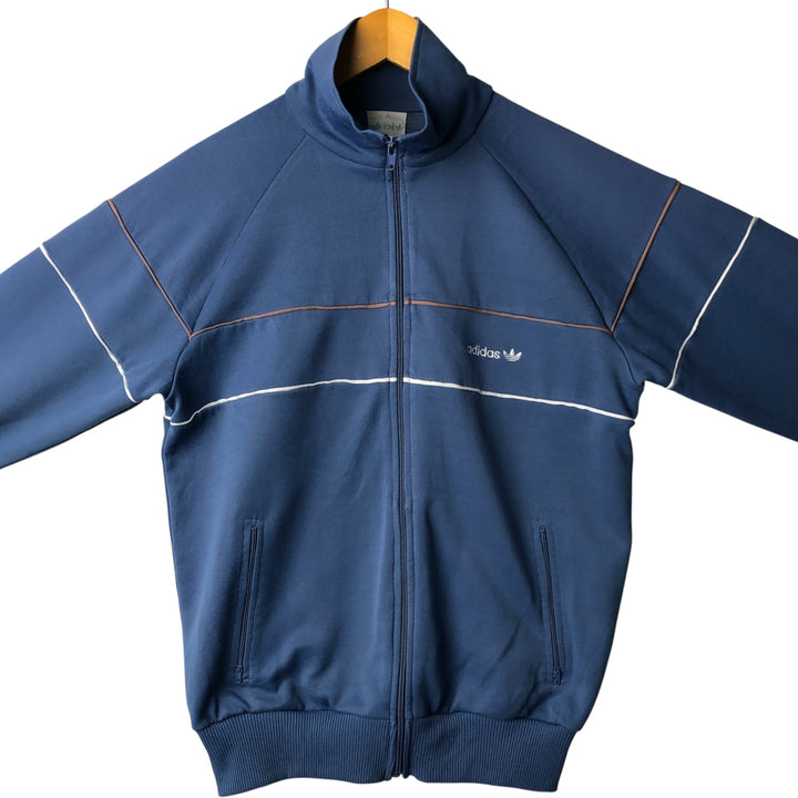 Vintage 70s-80'S Adidas track jacket, size M, men's unclear navy blue type Vintage Second Hand