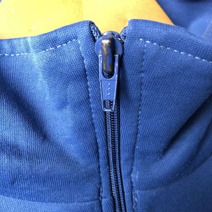 Vintage 70s-80'S Adidas track jacket, size M, men's unclear navy blue type Vintage Second Hand