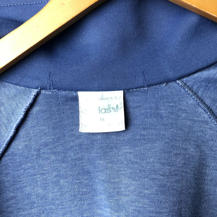 Vintage 70s-80'S Adidas track jacket, size M, men's unclear navy blue type Vintage Second Hand