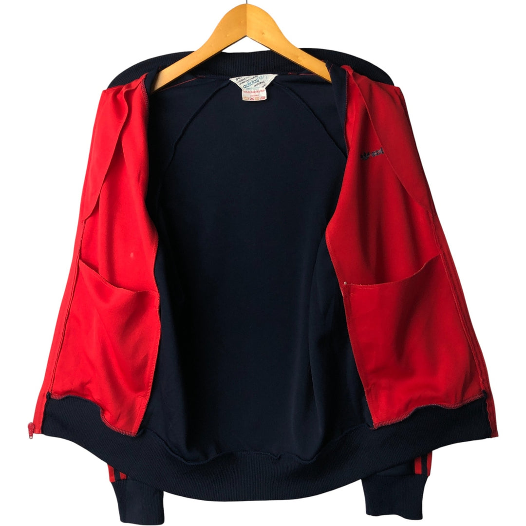 Vintage 70s-80'S Adidas track jacket, size S, men's polyester red type Vintage Second Hand