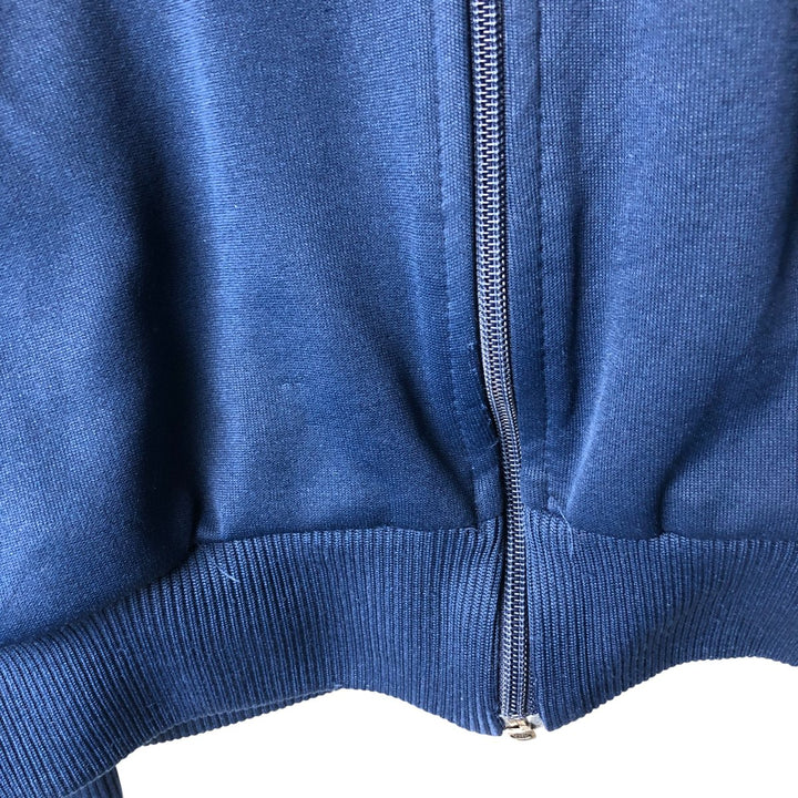 Vintage 80s-90'S Adidas track jacket, men's size XXL polyester navy blue type Vintage Second Hand