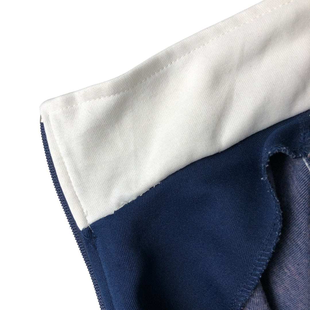 Vintage 80s-90'S Adidas track jacket, men's size XXL polyester navy blue type Vintage Second Hand