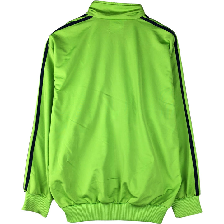 Vintage 1980'S adidas Trefoil logo track jacket, men's size small polyester green type yellow green Vintage Second Hand
