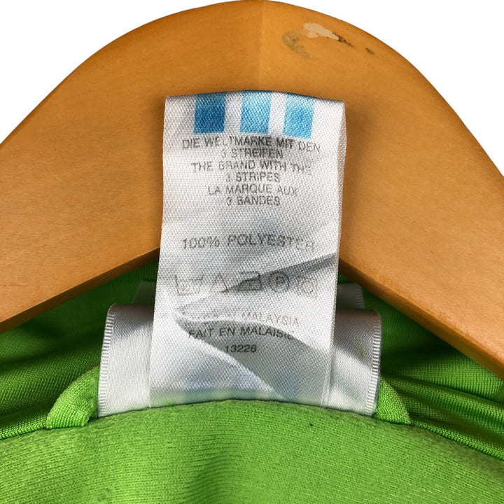 Vintage 1980'S adidas Trefoil logo track jacket, men's size small polyester green type yellow green Vintage Second Hand