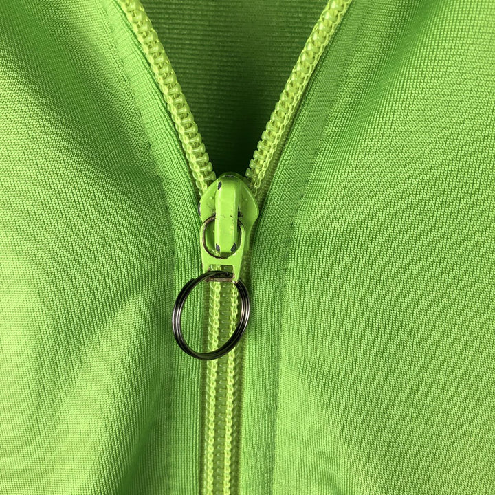 Vintage 1980'S adidas Trefoil logo track jacket, men's size small polyester green type yellow green Vintage Second Hand