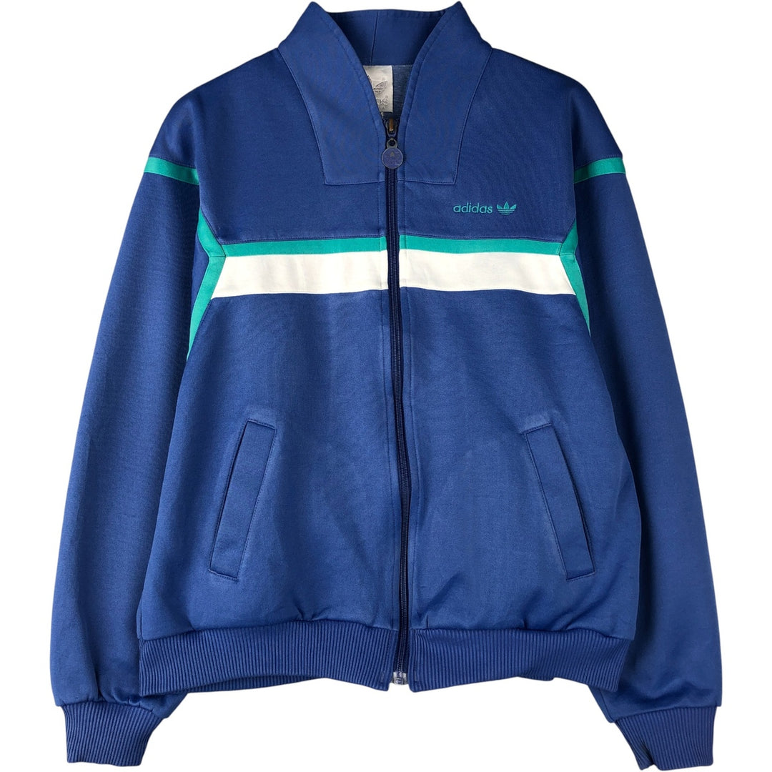 Vintage 1980'S adidas Trefoil logo track jacket, men's size small unclear Purple type blue-purple Vintage Second Hand