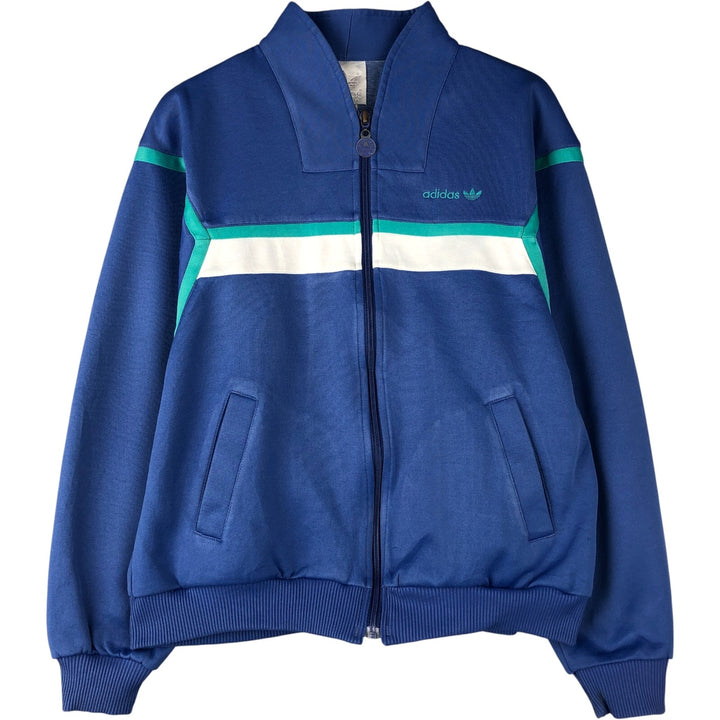 Vintage 1980'S adidas Trefoil logo track jacket, men's size small unclear Purple type blue-purple Vintage Second Hand