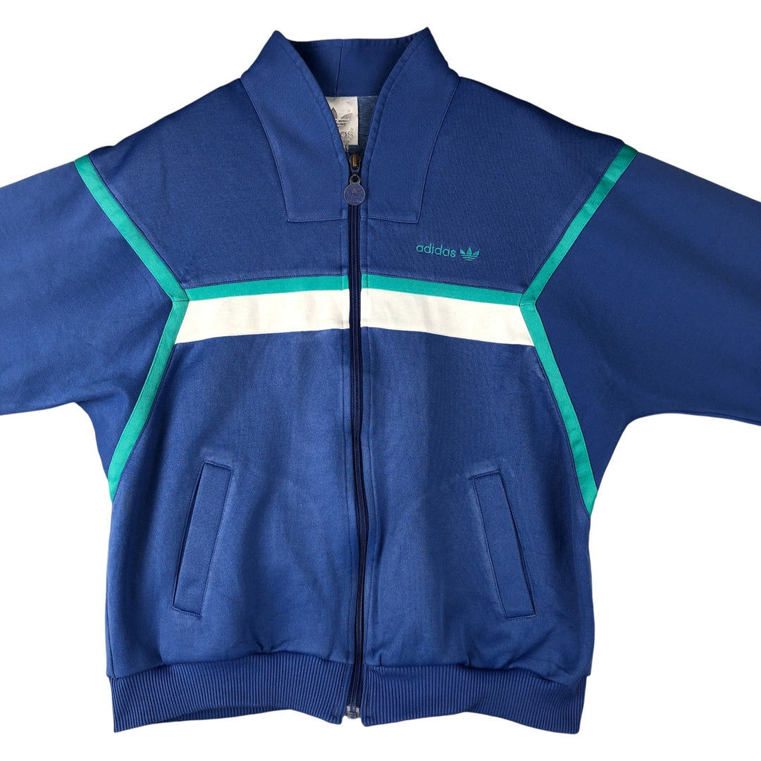 Vintage 1980'S adidas Trefoil logo track jacket, men's size small unclear Purple type blue-purple Vintage Second Hand