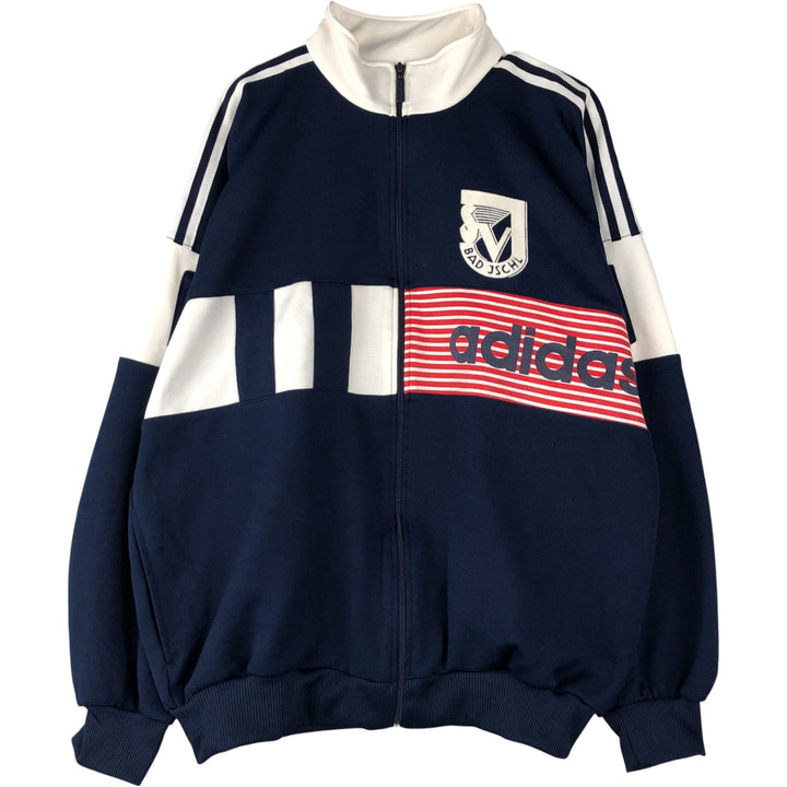 Vintage 80'S adidas track jacket, size M for men polyester navy blue type Vintage Second Hand