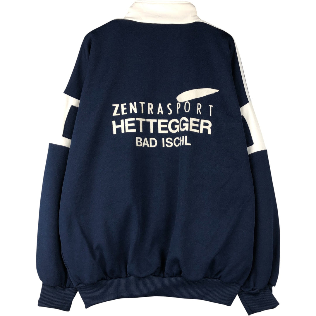 Vintage 80'S adidas track jacket, size M for men polyester navy blue type Vintage Second Hand