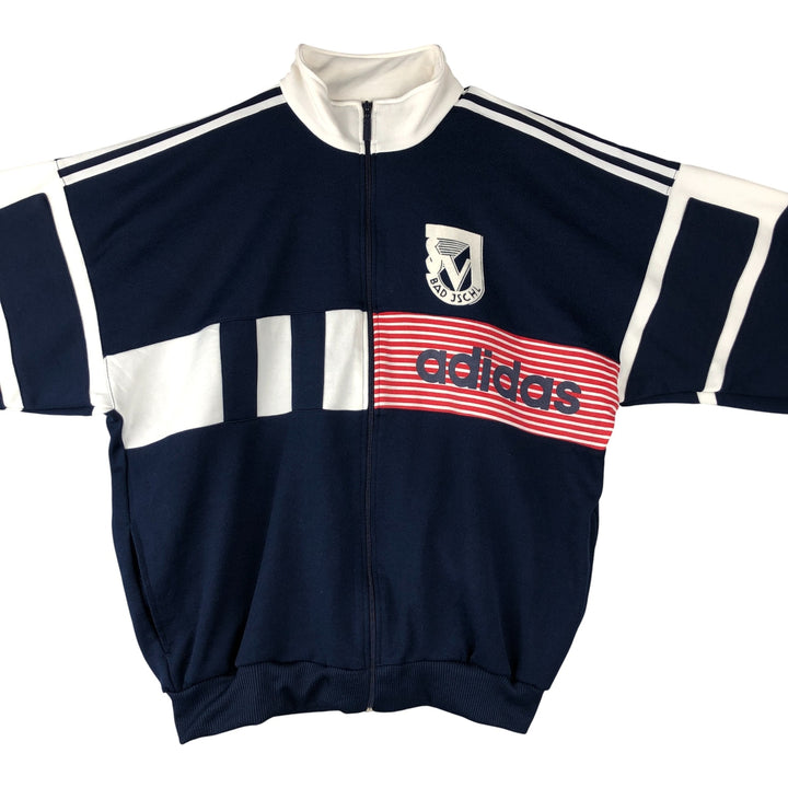 Vintage 80'S adidas track jacket, size M for men polyester navy blue type Vintage Second Hand