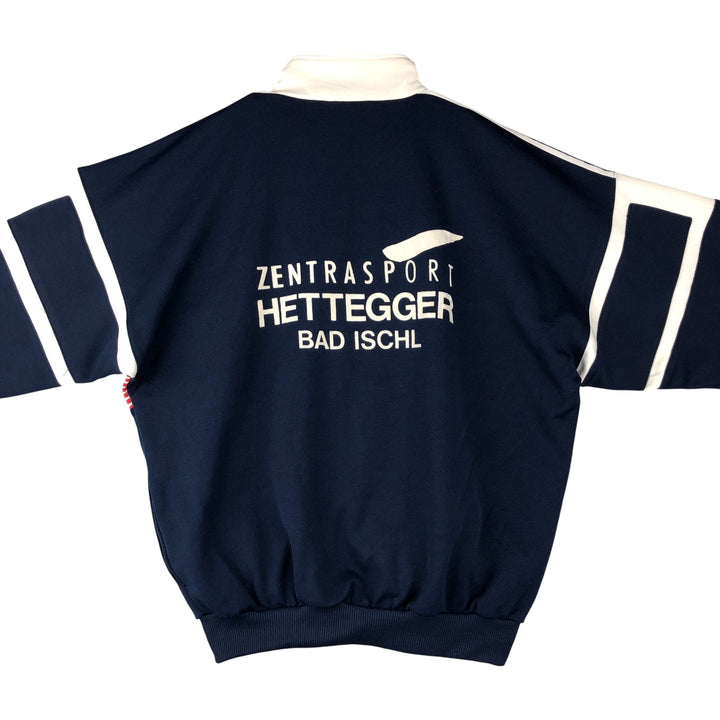 Vintage 80'S adidas track jacket, size M for men polyester navy blue type Vintage Second Hand