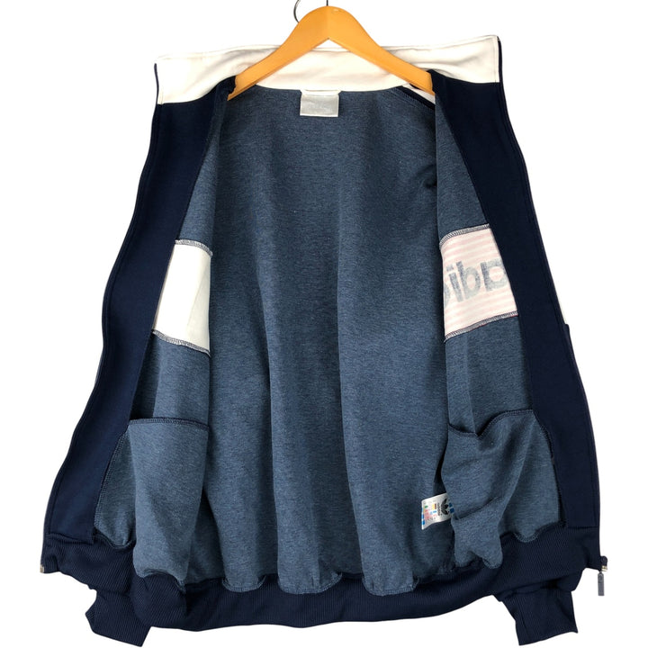 Vintage 80'S adidas track jacket, size M for men polyester navy blue type Vintage Second Hand