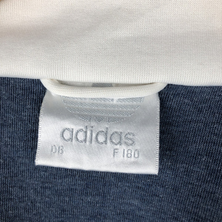 Vintage 80'S adidas track jacket, size M for men polyester navy blue type Vintage Second Hand
