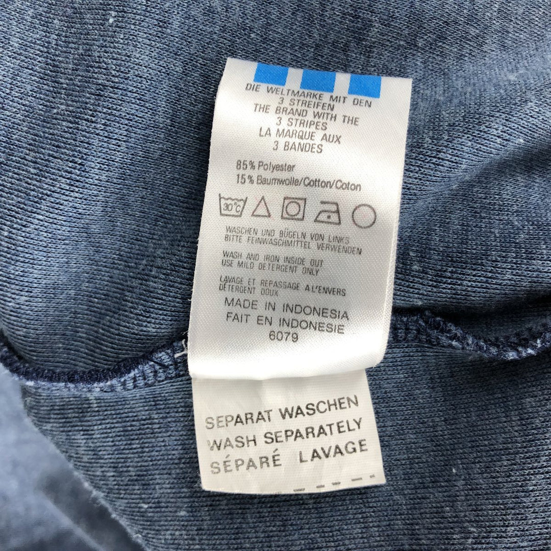 Vintage 80'S adidas track jacket, size M for men polyester navy blue type Vintage Second Hand