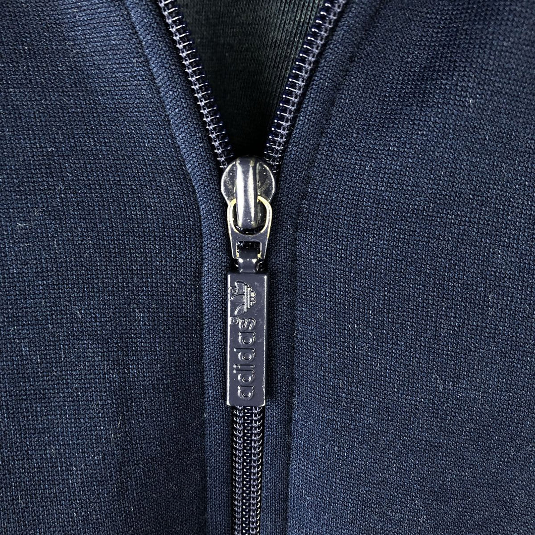 Vintage 80'S adidas track jacket, size M for men polyester navy blue type Vintage Second Hand