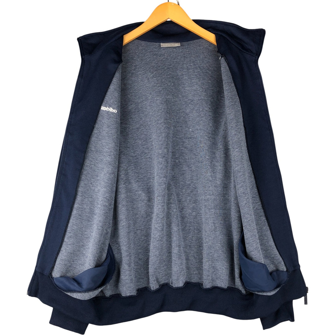 Vintage 1980'S adidas Trefoil logo track jacket, men's size M polyester navy blue type Vintage Second Hand