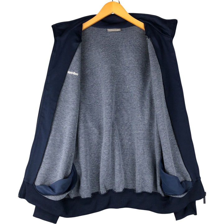 Vintage 1980'S adidas Trefoil logo track jacket, men's size M polyester navy blue type Vintage Second Hand