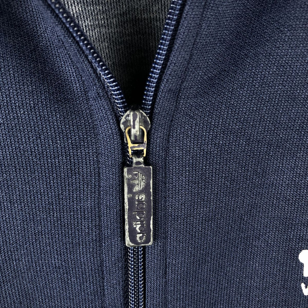 Vintage 1980'S adidas Trefoil logo track jacket, men's size M polyester navy blue type Vintage Second Hand