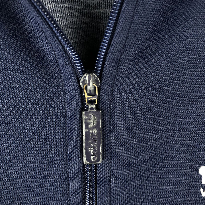 Vintage 1980'S adidas Trefoil logo track jacket, men's size M polyester navy blue type Vintage Second Hand