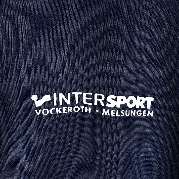 Vintage 1980'S adidas Trefoil logo track jacket, men's size M polyester navy blue type Vintage Second Hand