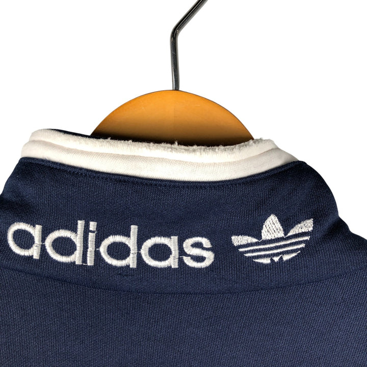 Vintage 1980'S adidas Trefoil logo track jacket, men's size M polyester navy blue type Vintage Second Hand