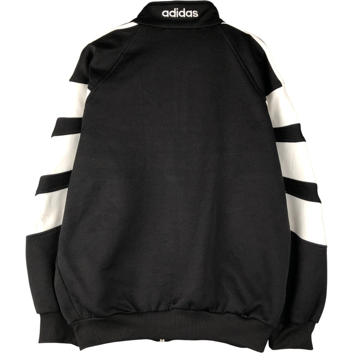 Vintage 80'S adidas track jacket, size M for men polyester black type Vintage Second Hand