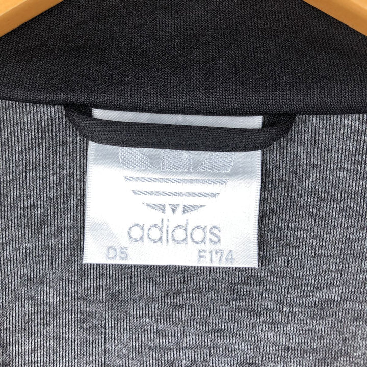 Vintage 80'S adidas track jacket, size M for men polyester black type Vintage Second Hand