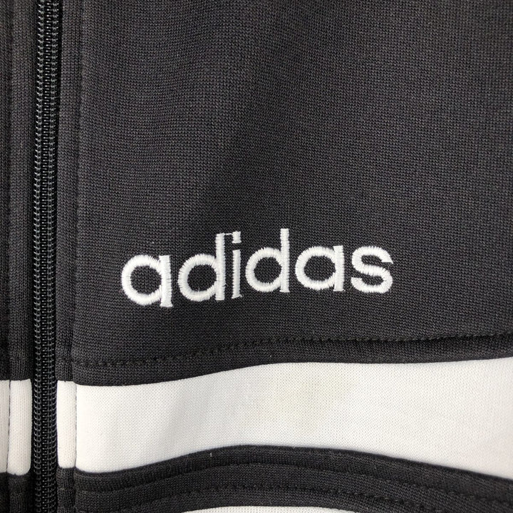 Vintage 80'S adidas track jacket, size M for men polyester black type Vintage Second Hand