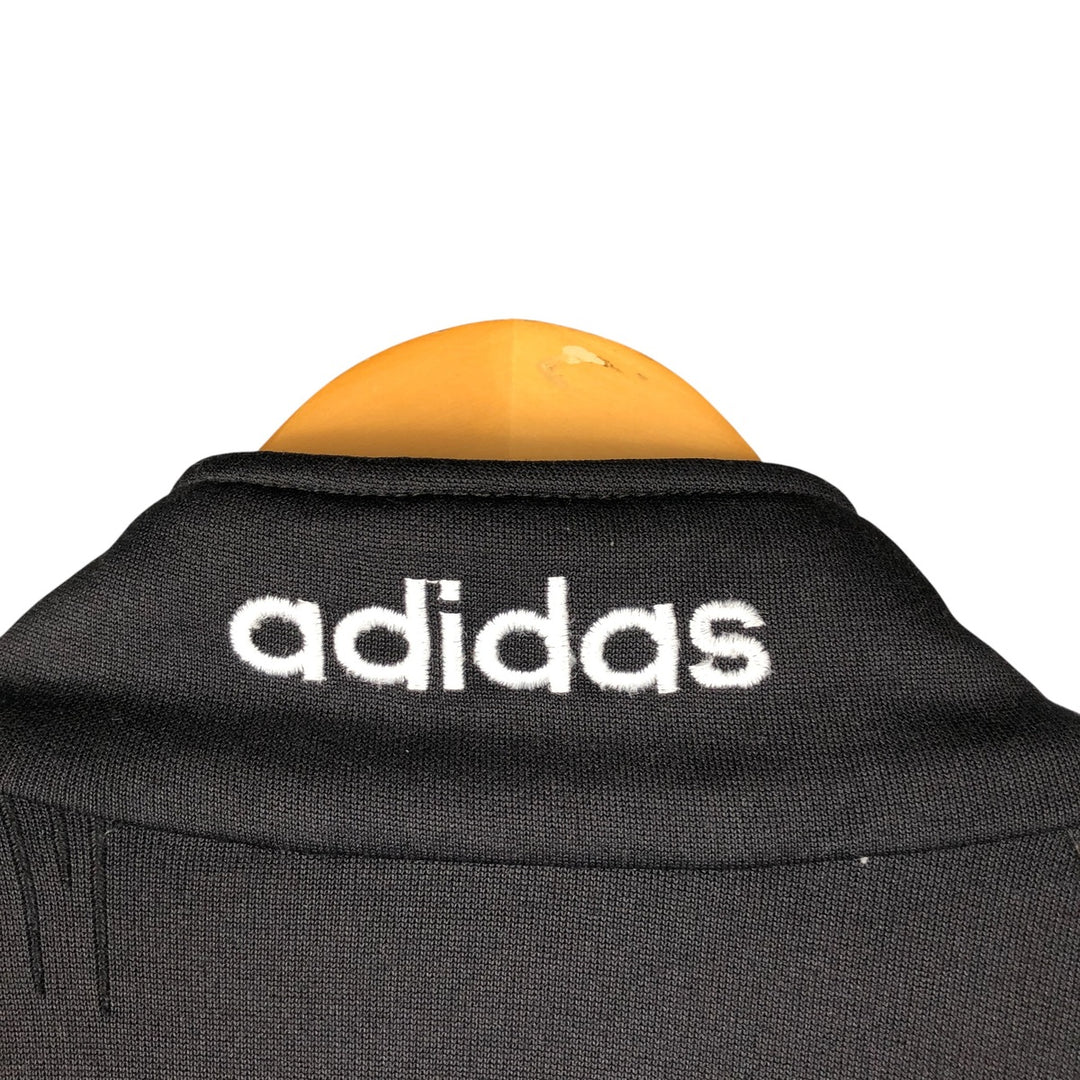 Vintage 80'S adidas track jacket, size M for men polyester black type Vintage Second Hand