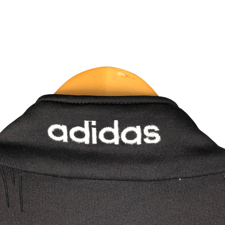 Vintage 80'S adidas track jacket, size M for men polyester black type Vintage Second Hand