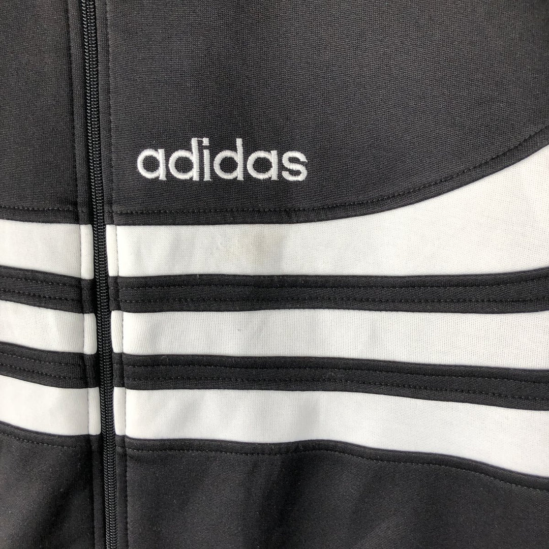 Vintage 80'S adidas track jacket, size M for men polyester black type Vintage Second Hand