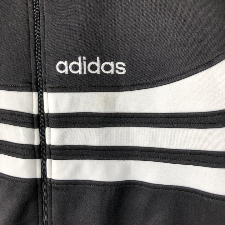Vintage 80'S adidas track jacket, size M for men polyester black type Vintage Second Hand