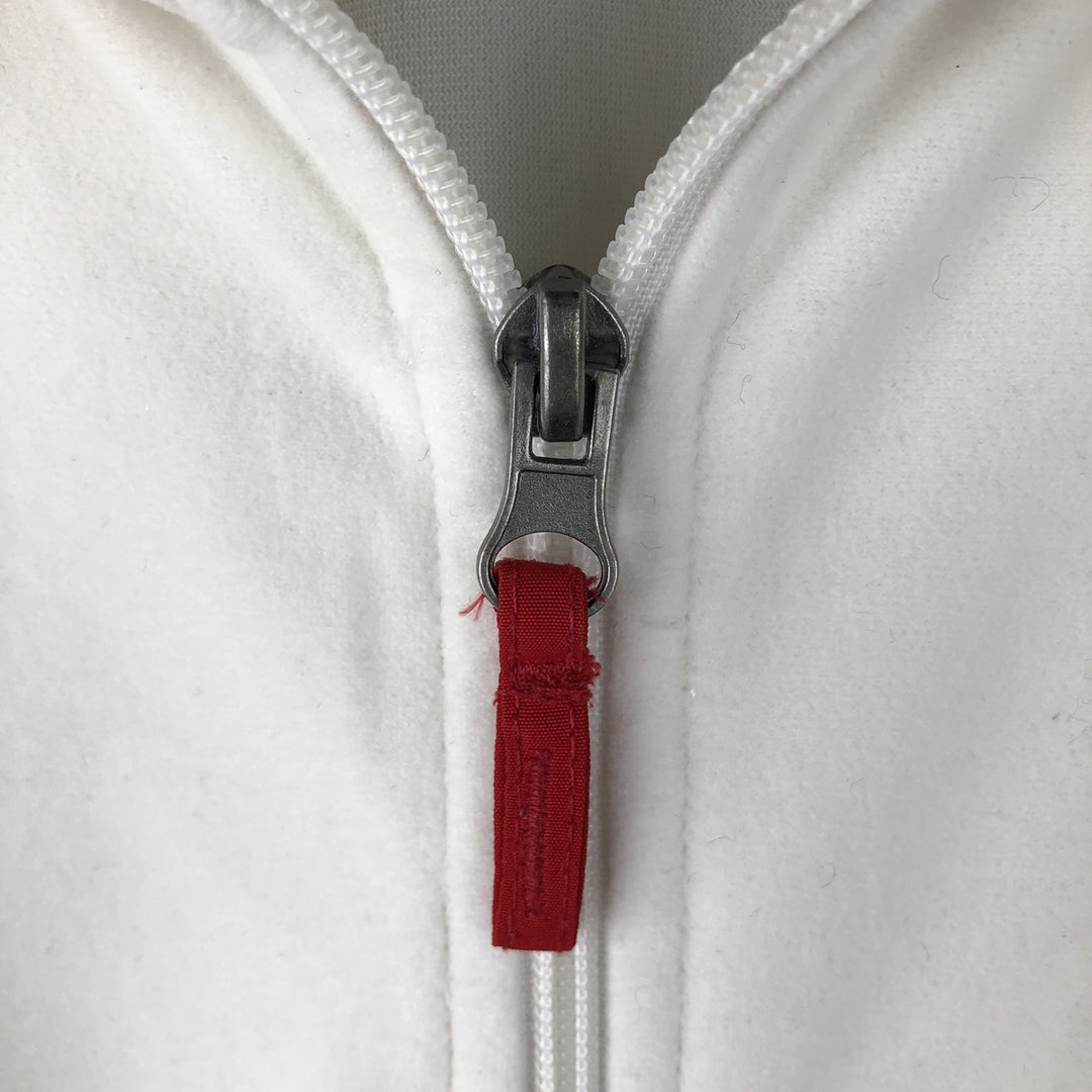 Vintage 90s-00'S Adidas Velour Jersey Track Jacket, Men's Size L polyester white type Vintage Second Hand