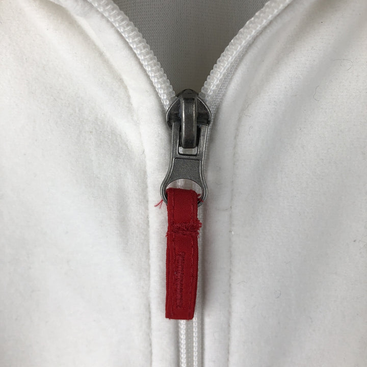 Vintage 90s-00'S Adidas Velour Jersey Track Jacket, Men's Size L polyester white type Vintage Second Hand