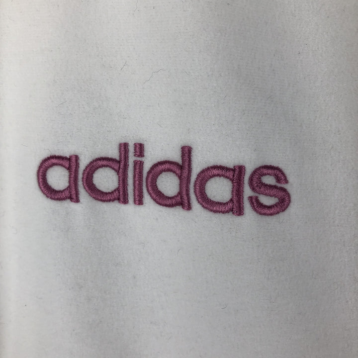 Vintage 90s-00'S Adidas Velour Jersey Track Jacket, Men's Size L polyester white type Vintage Second Hand