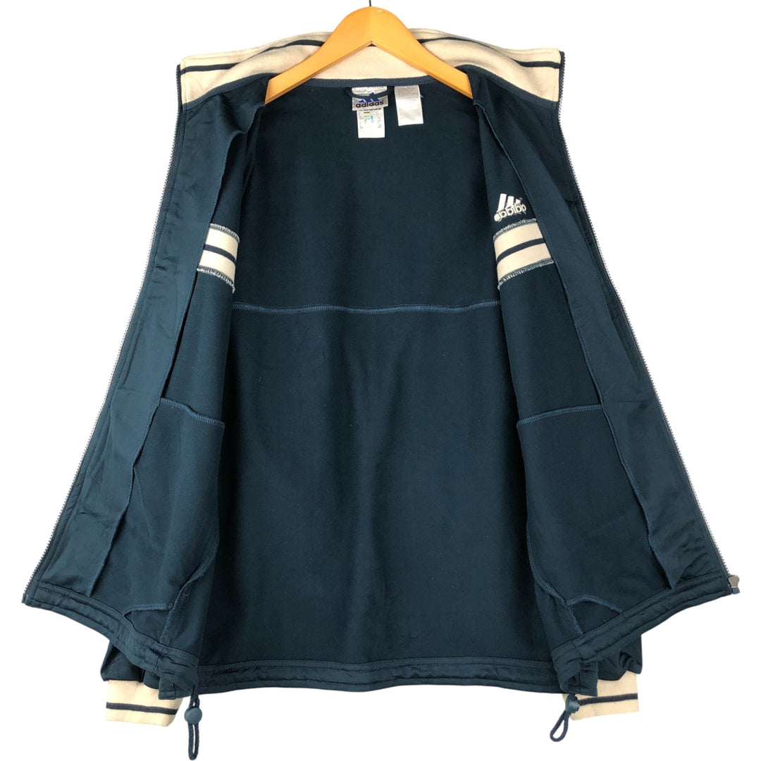 Vintage 2000'S Adidas track jacket, size M, men's polyester navy blue type Vintage Second Hand